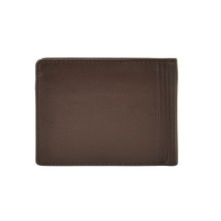 Daston 111 Ανδρικό Δερμάτινο Πορτοφόλι Καφέ