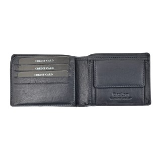 Daston 111 Ανδρικό Δερμάτινο Πορτοφόλι Μπλε