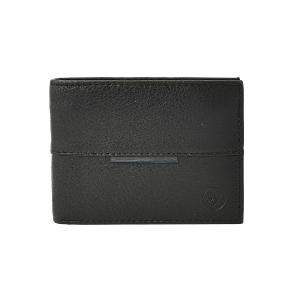 Daston 115 Ανδρικό Δερμάτινο Πορτοφόλι Μαύρο