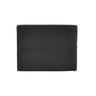 Daston 115 Ανδρικό Δερμάτινο Πορτοφόλι Μαύρο