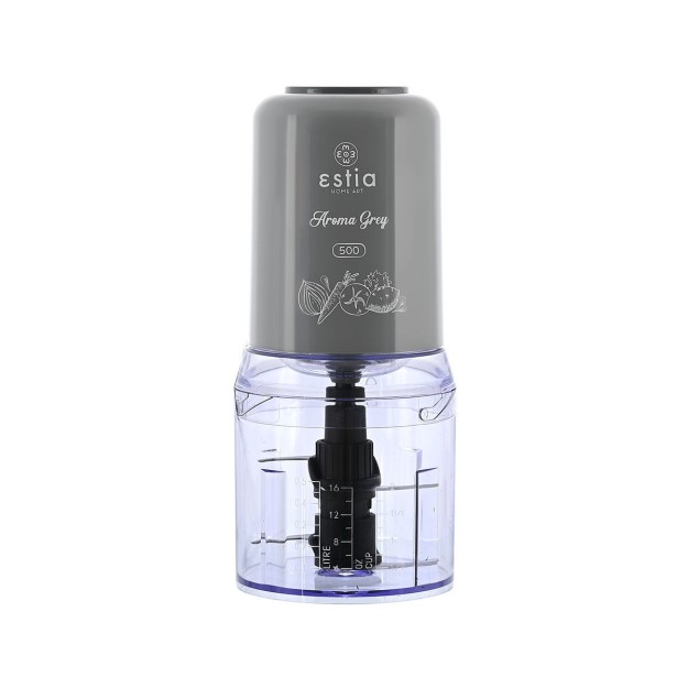 ΠΟΛΥΚΟΠΤΗΣ AROMA GREY 400W ΜΕ ΠΛΑΣΤΙΚΟ ΜΠΟΛ 500ml