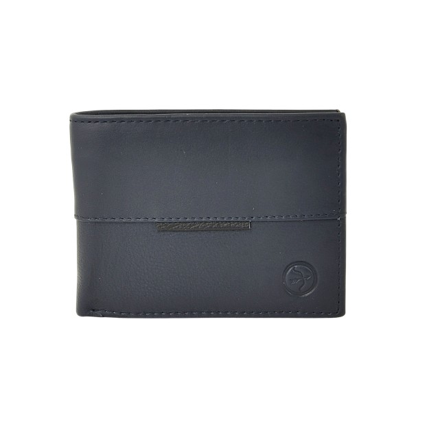 Daston 115 Ανδρικό Δερμάτινο Πορτοφόλι Μπλε