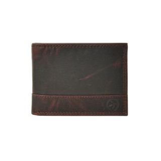 Daston 118 Ανδρικό Δερμάτινο Πορτοφόλι Καφέ