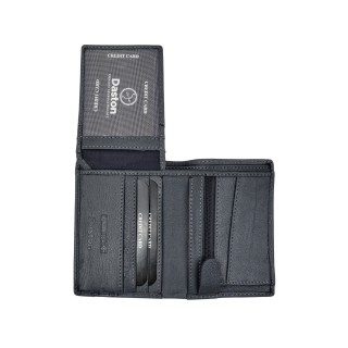 Daston 071 Ανδρικό Δερμάτινο Πορτοφόλι Μπλε