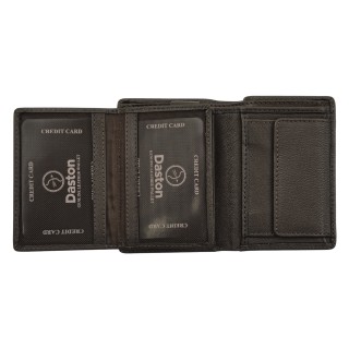 Daston 053 Ανδρικό Δερμάτινο Πορτοφόλι Καφέ