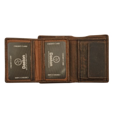 Daston 053 Ανδρικό Δερμάτινο Πορτοφόλι Hunter