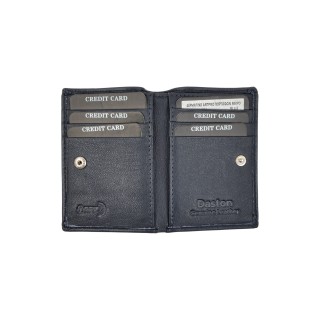 Daston 074 Ανδρικό Δερμάτινο Πορτοφόλι Μπλε