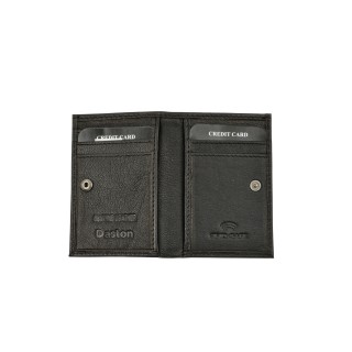 Daston 074 Ανδρικό Δερμάτινο Πορτοφόλι Μαύρο