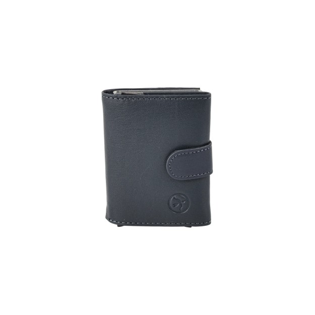 Daston 040 Ανδρικό Δερμάτινο Πορτοφόλι Μπλε