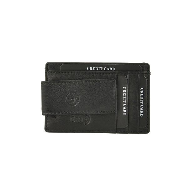 Daston 041 Ανδρικό Δερμάτινο Πορτοφόλι Μαύρο