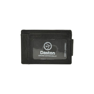 Daston 041 Ανδρικό Δερμάτινο Πορτοφόλι Μαύρο