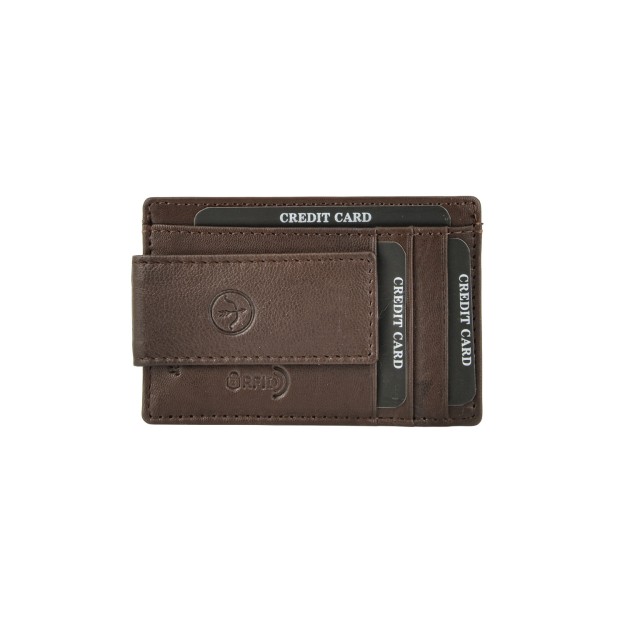 Daston 041 Ανδρικό Δερμάτινο Πορτοφόλι Καφέ