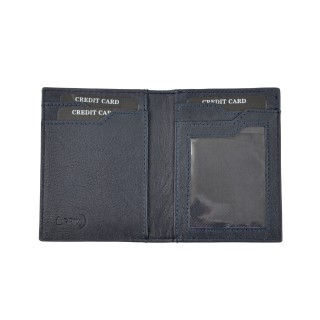 Daston 091 Ανδρικό Δερμάτινο Πορτοφόλι Μπλε