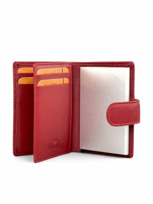 Lavor 1-5953 Δερμάτινο Γυναικείο Πορτοφόλι-Καρτοθήκη με RFID Κόκκινη