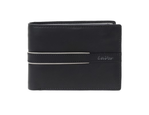 Lavor 1-5814 Ανδρικό Δερμάτινο Πορτοφόλι Μαύρο