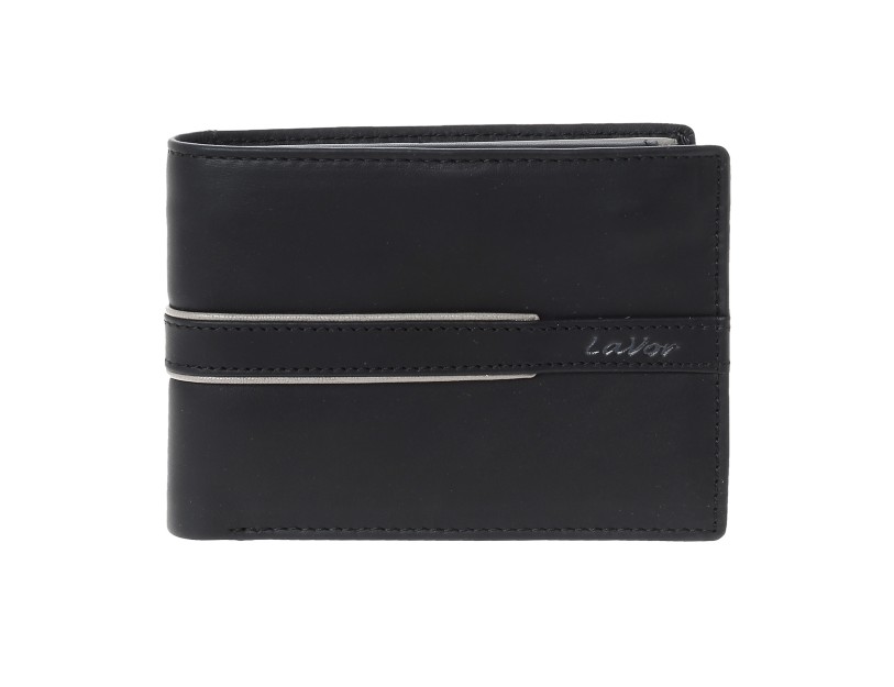 Lavor 1-5814 Ανδρικό Δερμάτινο Πορτοφόλι Μαύρο