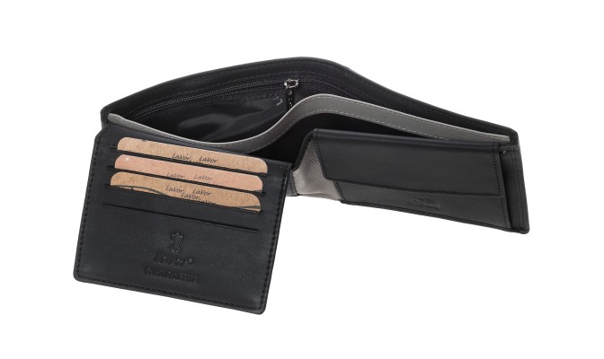 Lavor 1-5814 Ανδρικό Δερμάτινο Πορτοφόλι Μαύρο
