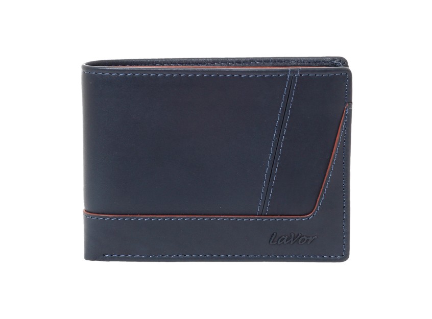 Lavor 1-6170 Δερμάτινο Ανδρικό Πορτοφόλι με RFID Μπλε