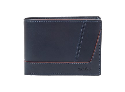 Lavor 1-6170 Δερμάτινο Ανδρικό Πορτοφόλι με RFID Μπλε