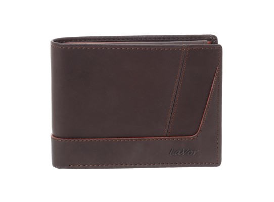 Lavor 1-6170 Δερμάτινο Ανδρικό Πορτοφόλι με RFID Καφέ