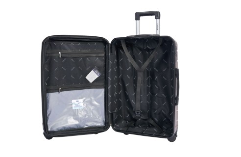 Lavor Σετ Βαλίτσες Ταξιδιού Σκληρές Καφέ με 4 ρόδες 1-608 + Δώρο Tracker Εντοπισμού