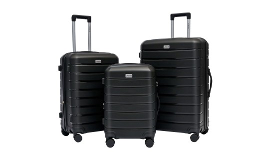 Lavor Σετ Βαλίτσες Ταξιδιού Σκληρές Μαύρες με 4 ρόδες 1-608 + Δώρο Tracker Εντοπισμού