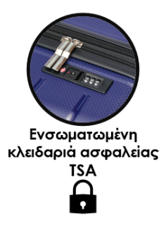 Lavor Σετ Βαλίτσες Ταξιδιού Σκληρές Μπλε με 4 ρόδες 1-608 + Δώρο Tracker Εντοπισμού