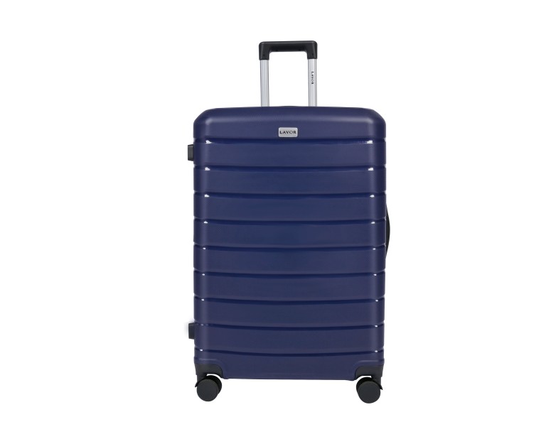 Lavor Μεγάλη Βαλίτσα Ταξιδιού Σκληρή Μπλε με 4 Ρόδες Ύψους 75εκ. 1-608 + Δώρο Tracker Εντοπισμού