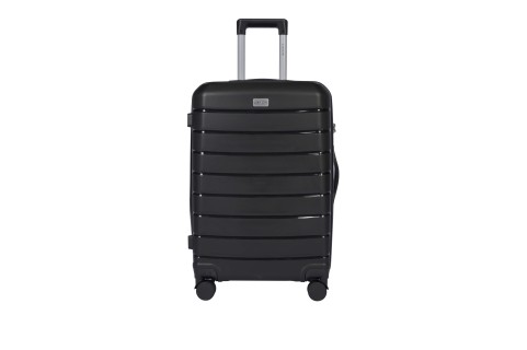 Lavor Μεσαία Βαλίτσα Ταξιδιού Σκληρή Μαύρη με 4 Ρόδες Ύψους 66εκ. 1-608