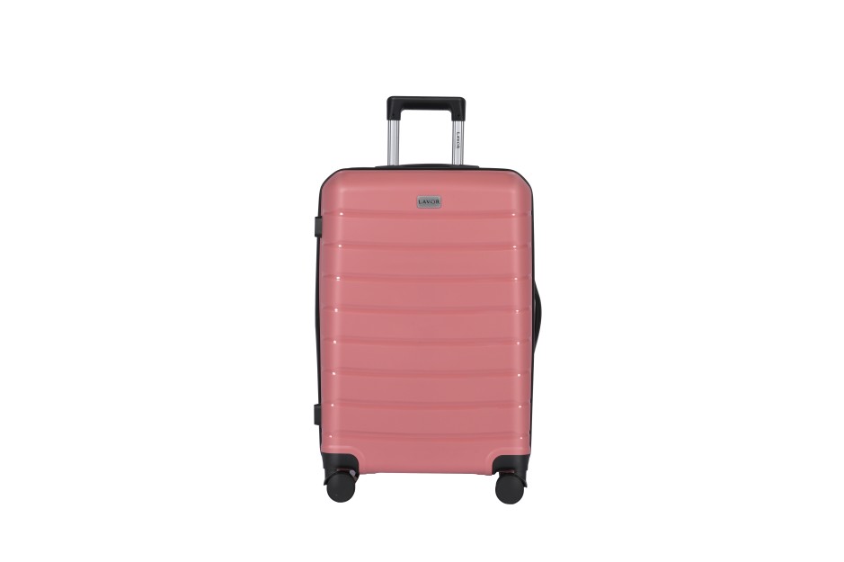 Lavor Μεσαία Βαλίτσα Ταξιδιού Σκληρή Ροζ με 4 Ρόδες Ύψους 66εκ. 1-608