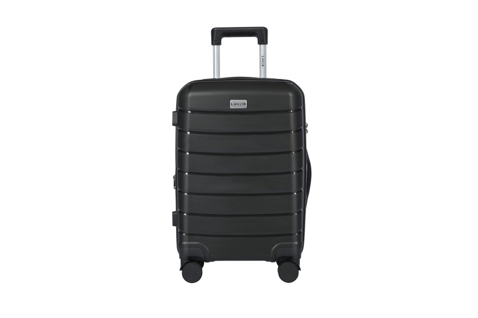 Lavor Βαλίτσα Ταξιδιού Καμπίνας Σκληρή Μαύρη με 4 Ρόδες Ύψους 55εκ. 1-608