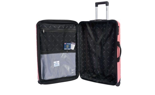 Lavor Βαλίτσα Ταξιδιού Καμπίνας Σκληρή Ροζ με 4 Ρόδες Ύψους 55εκ. 1-608