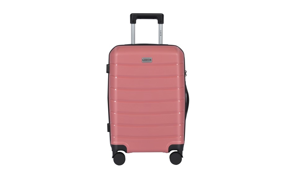 Lavor Βαλίτσα Ταξιδιού Καμπίνας Σκληρή Ροζ με 4 Ρόδες Ύψους 55εκ. 1-608