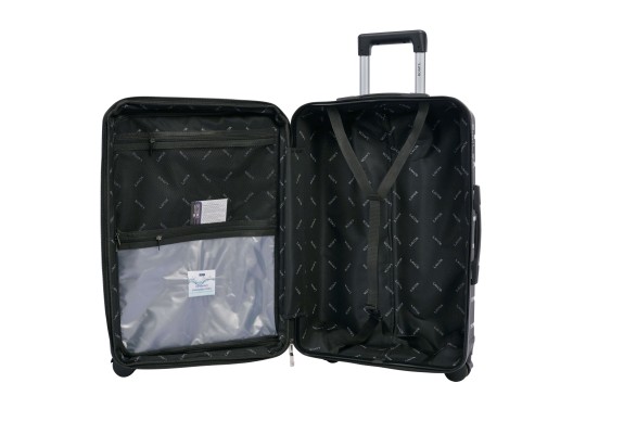 Lavor Βαλίτσα Ταξιδιού Καμπίνας Σκληρή Μαύρη με 4 Ρόδες Ύψους 55εκ. 1-609