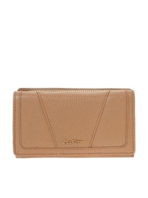 Lavor 1-6155 Μεγάλο Δερμάτινο Γυναικείο Πορτοφόλι με RFID Nude
