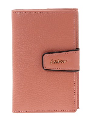 Lavor 1-6038 Μεγάλο Δερμάτινο Γυναικείο Πορτοφόλι με RFID Ροζ