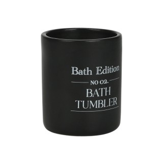 ESTIA ΠΟΤΗΡΑΚΙ ΜΠΑΝΙΟΥ MYST STONEWARE ΜΑΥΡΟ