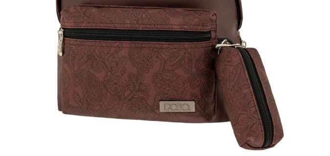 Polo Mini Dantela Mini Σακίδιο Πλάτης Δερματίνη Καφέ 9-11-005-3400