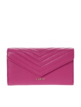 Lavor 1-6072 Μεγάλο Δερμάτινο Γυναικείο Πορτοφόλι με RFID Ρόδι
