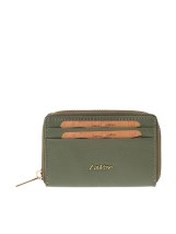 Lavor 1-6166 Μικρό Δερμάτινο Γυναικείο Πορτοφόλι με RFID Χακί