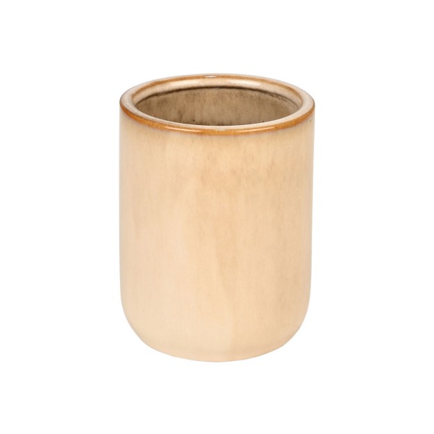 ESTIA ΠΟΤΗΡΑΚΙ ΜΠΑΝΙΟΥ SATIN ΚΕΡΑΜΙΚΟ 7.5x7.5x9cm