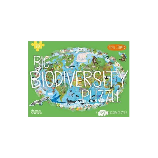 THE BIG BIODIVERSITY PUZZLE A SHAPED JIGSAW PUZZLE BY YUVAL ZOMMER