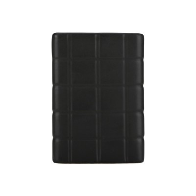 ESTIA ΠΟΤΗΡΑΚΙ ΜΠΑΝΙΟΥ TILES ΚΕΡΑΜΙΚΟ 7.5x11cm ΜΑΥΡΟ