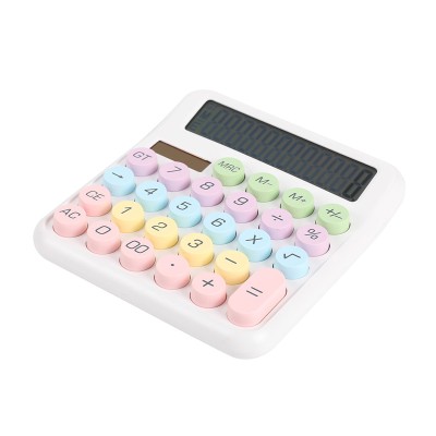 I-Total Αριθμομηχανή Candy Calculator Macaron White XL2885