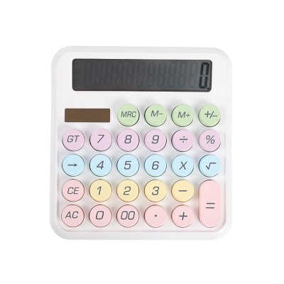 I-Total Αριθμομηχανή Candy Calculator Macaron White XL2885