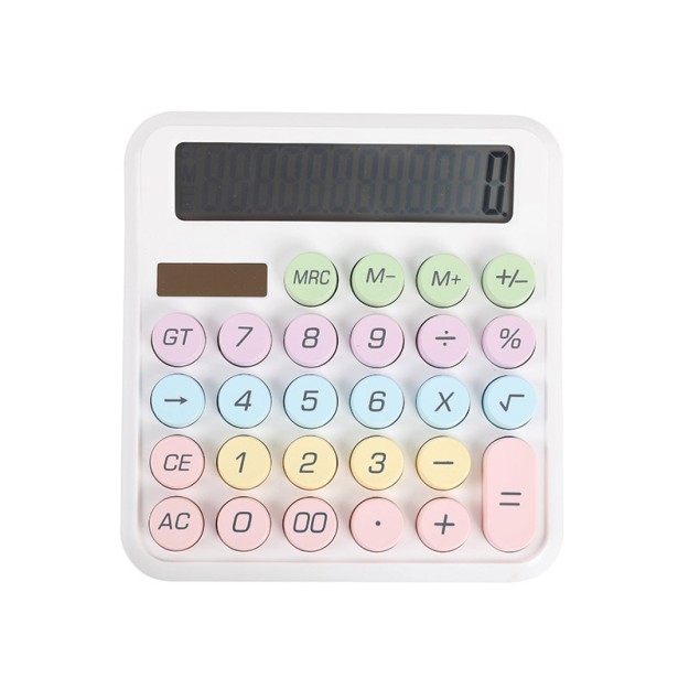 I-Total Αριθμομηχανή Candy Calculator Macaron White XL2885