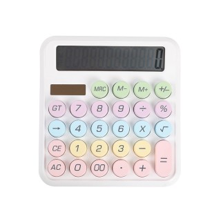 I-Total Αριθμομηχανή Candy Calculator Macaron White XL2885