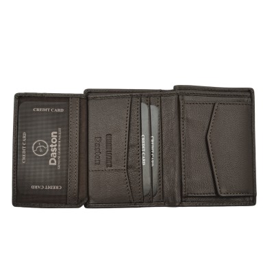 Daston 029 Ανδρικό Δερμάτινο Πορτοφόλι Καφέ
