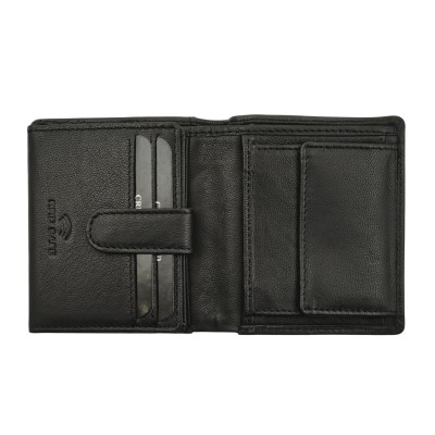 Daston 032 Ανδρικό Δερμάτινο Πορτοφόλι Μαύρο