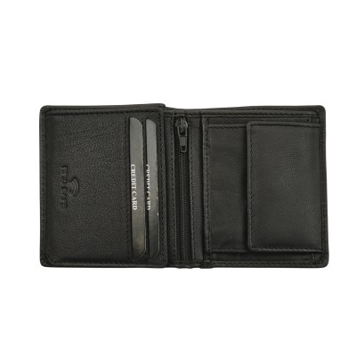 Daston 035 Ανδρικό Δερμάτινο Πορτοφόλι Μαύρο